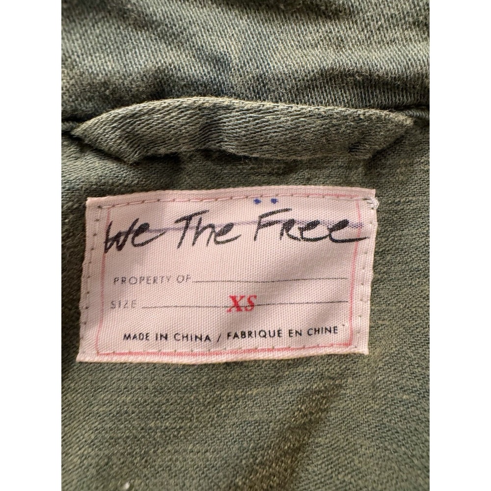 We The Free Utility Jacket Sz XS Oversized Army Anorak Hobo Boho Rugged - Picture 6 of 10